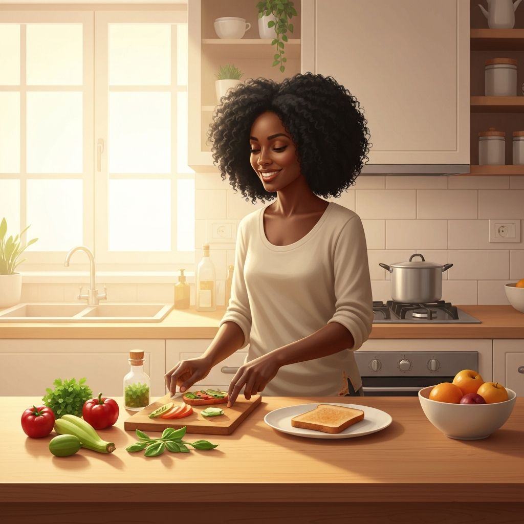 Osoba priprema hranu u svakodnevnoj kućnoj sredini